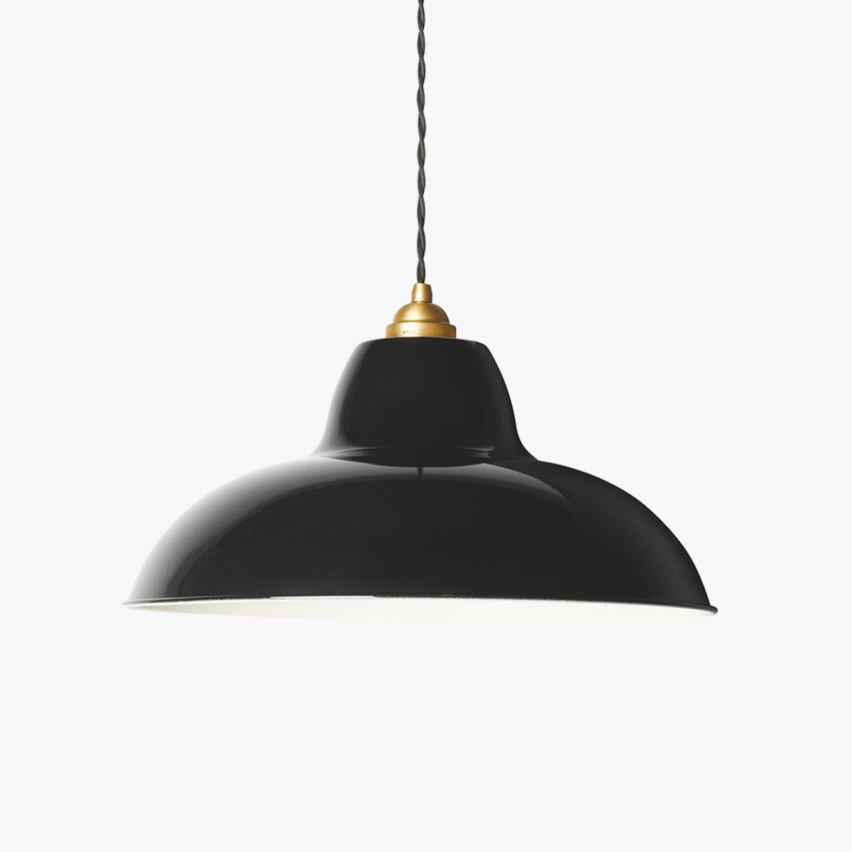 Original 1227 Midi Wide Brass Pendant by Anglepoise