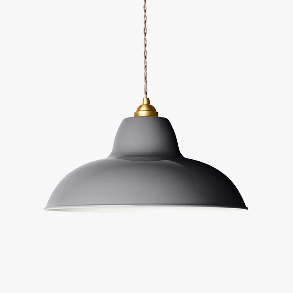 Original 1227 Midi Wide Brass Pendant by Anglepoise