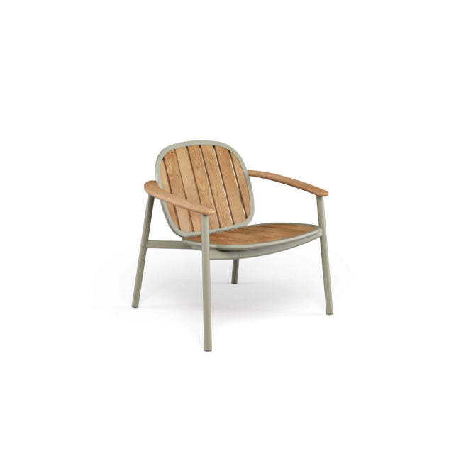 Twins Lounge chair Alu-Teak by Emu