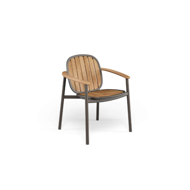 Twins Armchair Alu-Teak by Emu