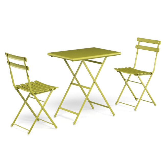 Arc en ciel Set 2 folding chairs 1 folding table by Emu