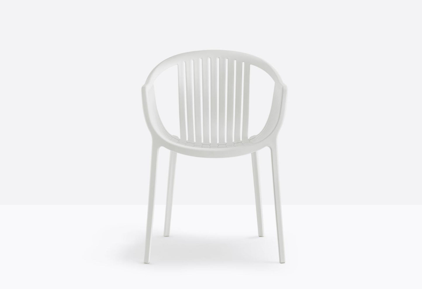 TATAMI 306 - Stackable polypropylene garden chair with armrests by Pedrali