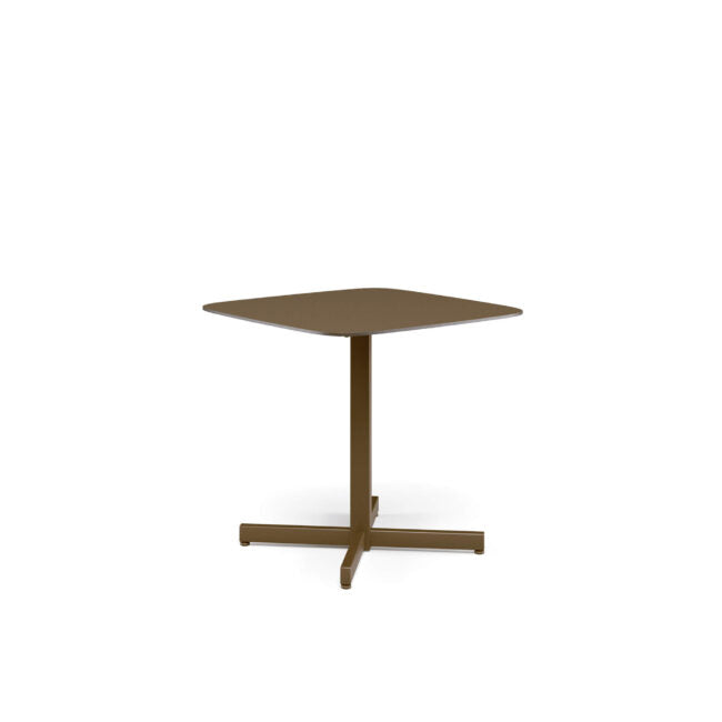 Shine Square table Hpl top 79x79 by Emu