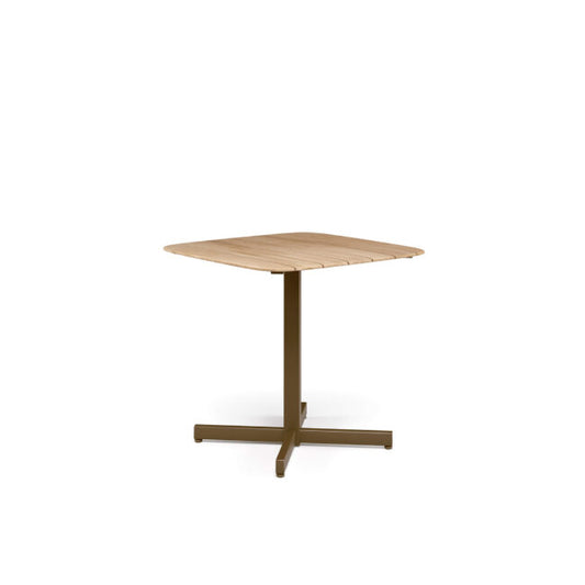 Shine Square table teak top 79x79 by Emu