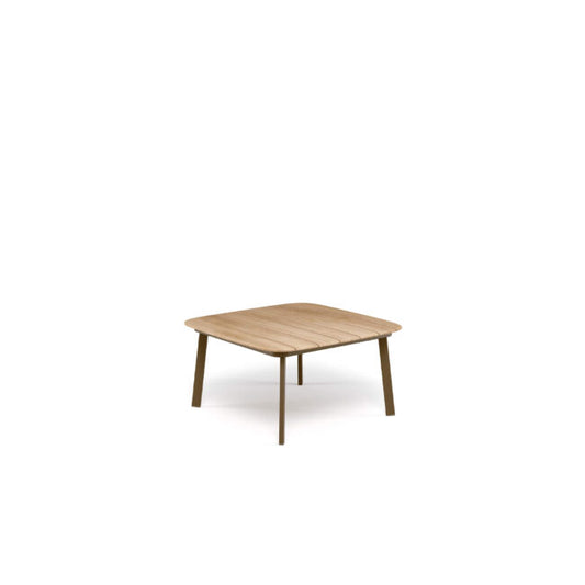 Shine Coffee table with teak top 79x79 by Emu