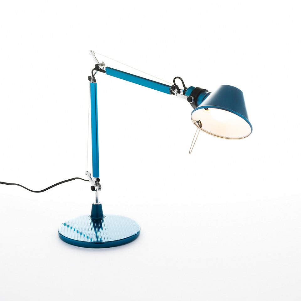 Tolomeo Micro Table Lamp (Body+Base) by Artemide #Anodized blue